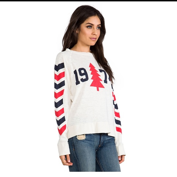 Wildfox 1974 Nantucket Sweashirt in vintage white - Picture 2 of 8